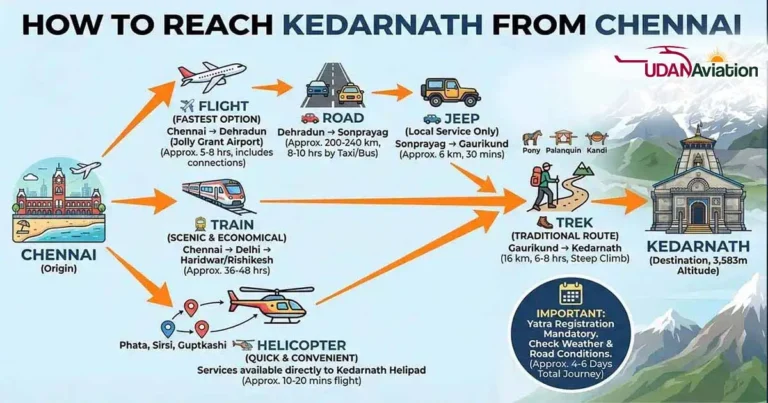 How to Reach Kedarnath from Chennai