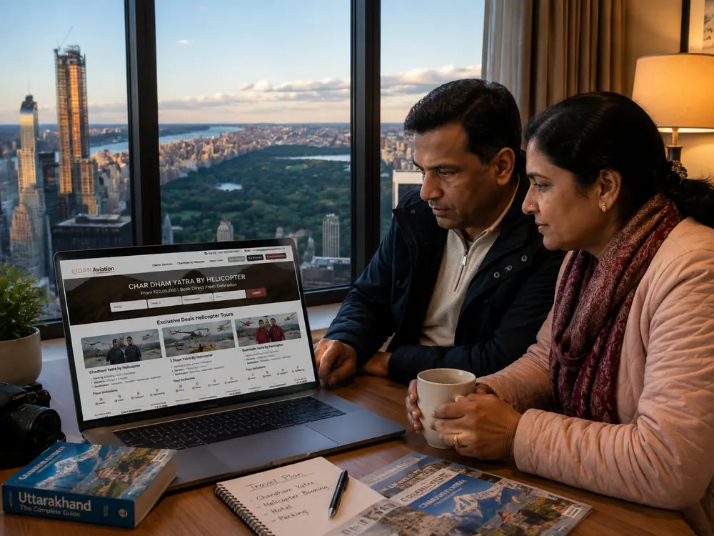 NRI family Char Dham journey from the USA with Udan Aviation