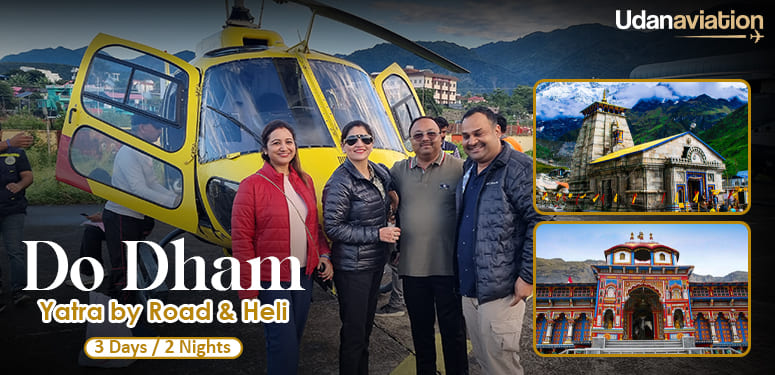 Do Dham Yatra by Road and Heli from Dehradun
