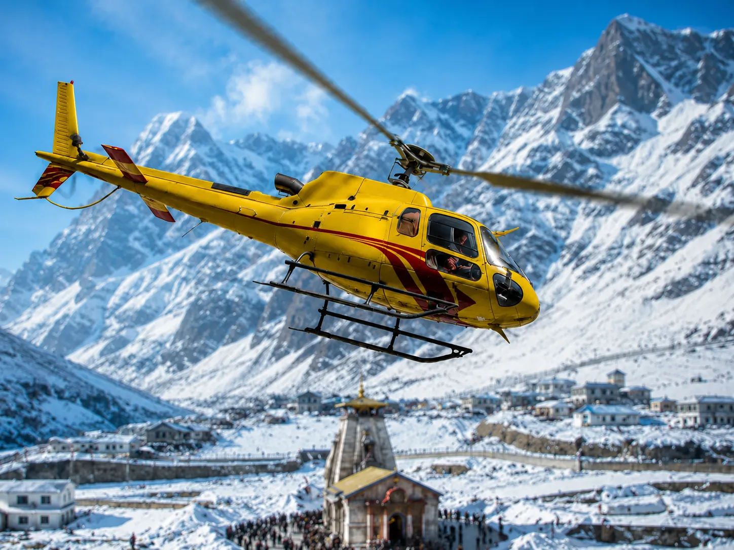 High-altitude helicopter mission profile for pilgrimage aviation in the Himalayas
